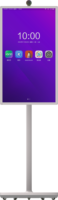 Smart TV portable 22 25 32 pouces avec interface USB mobile sans fil, autonomie de la batterie 5-9h intégrée, écran LCD numérique et roues
