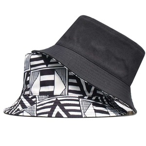 Reversible Bucket <b>Hat</b> 100% Polyester Cotton Design with Logo Embroidery Printed <b>for</b> Kids Men and <b>Women</b> - Product Image 1