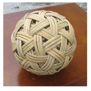 Boules de rotin de Noël rustiques faites avec du matériel biodégradable de vigne pour la décoration d'arbre et de chambre - Product Image 6