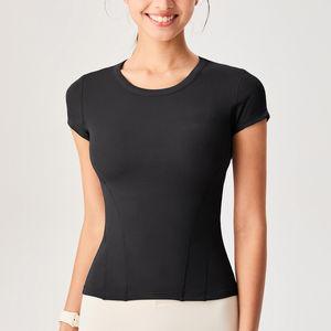 T-shirt de sport unisexe mignon à manches courtes pour l'été 2026, coupe ajustée et élastique, idéal pour le yoga et le fitness – Meilleure vente - Product Image 3