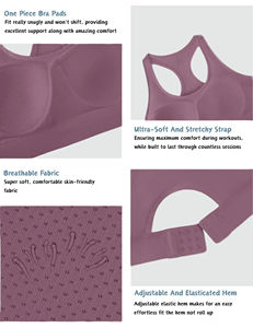 Sujetador Deportivo de Alto Rendimiento y Soporte para Mujer, Ligero, Elástico en Cuatro Direcciones, Ecológico, para Fitness, Yoga, Tallas Grandes - Product Image 5