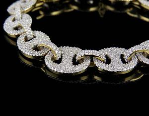 Bracelet Rappeur Classique Personnalisé Style Hip Hop Tendance Entièrement Glacé En Argent Sterling S925 Rond Moissanite Diamant - Product Image 2