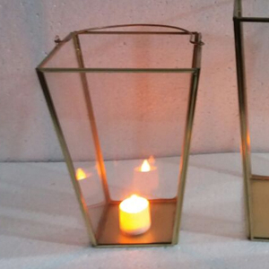 โคมไฟโลหะทรงเรขาคณิตสำหรับตกแต่งสวนในร่มและกลางแจ้ง - Product Image 1