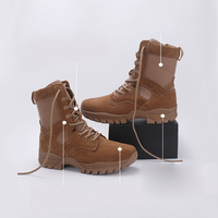 Usine chaussures tactiques fermeture éclair latérale formation daim Combat randonnée alpinisme tactique hommes chaussures bottes