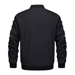 Blouson aviateur coupe-vent décontracté pour hommes, coupe-vent à fermeture éclair complète, manteau d'hiver chaud et rembourré, veste d'hiver MS-JS-0081 - Product Image 5