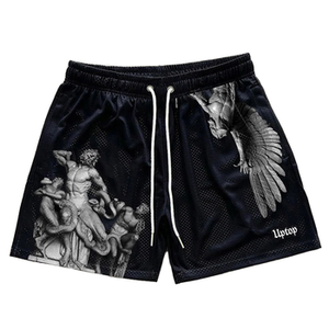 OSTROWEARS Enterprises <b>Men's</b> Customized <b>Camo</b> Real Tree Activewear Mesh 100% Cotton <b>Shorts</b> - Product Image 5