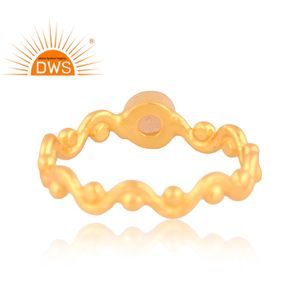 18k <b>Gold</b> Plated Silver <b>Rings</b> Natural Ethiopian <b>Opal</b> Gemstone Latest Design Jewelry Wholesaler - Product Image 4