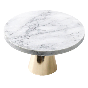 Excellent Quality Wooden Single Tier Dessert <b>Stand</b> with <b>Marble</b> Top - Product Image 6