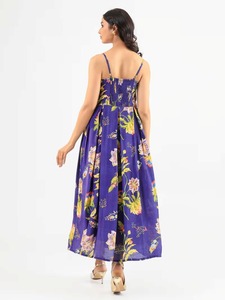 Vestido de verano de algodón indio hecho a mano para mujer elegante sin mangas ropa de fiesta personalizada novia regalo de boda estilo informal - Product Image 4