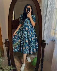 Robe longue d'été en coton à imprimé floral - Product Image 6