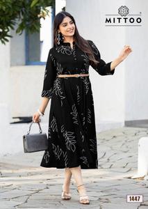 Fabricantes Mittoo Kurti con sede en Ahmedabad Proveedores de cinturón formal en Vol 21 Estilo de estampado de rayón Ropa india y pakistaní - Product Image 2