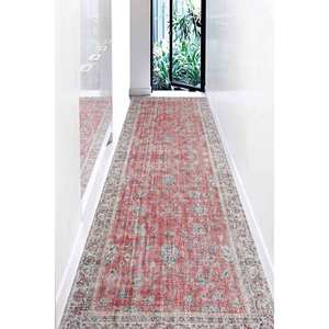 Tapis imprimé : Floral, Salle de bain, Entrée, Antique, Turc, Bohème, 3D, Mariage, Rouge, Tapis à poils doux - Product Image 3