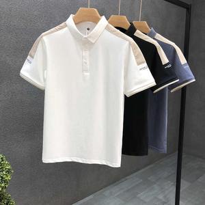 Polo OEM de alta calidad con logotipo personalizado para hombre, Polo liso de manga corta con bordado de algodón para hombre, a la venta - Product Image 1
