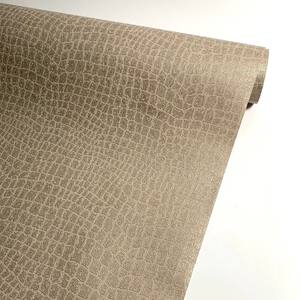 Revestimiento de Pared de Cuero Contemporáneo con Patrón de Cocodrilo, Papel Tapiz de PVC Ignífugo para Hoteles, Hogares y Entretenimiento, Personalizable - Product Image 3