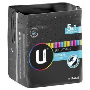 Coussinets féminins ultra minces de sécurité Kotex flux lourd long non parfumé 56 pièces - Product Image 1