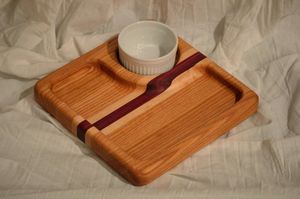 Plateau en bois de qualité supérieure pour apéritifs fruits collations fromage et desserts parfait pour les repas et les événements - Product Image 4