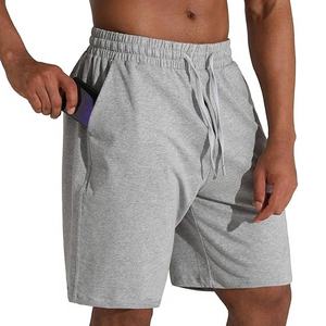 กางเกงวอร์มผ้าฝ้ายสำหรับออกกำลังกายกางเกงออกกำลังกายขาสั้นสำหรับผู้ชายเสื้อผ้าออกกำลังกายแนวสตรีท100% - Product Image 1