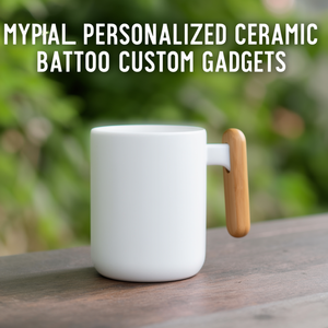 Tazza in Ceramica Personalizzata Mystral con Design in Bambù, Gadget Personalizzati - Product Image 3