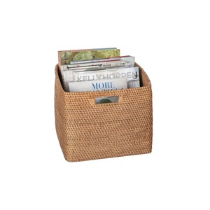 Cesta de ratán cuadrada simple, cesta de almacenamiento hecha a mano, venta al por mayor, ecológica, hecha en Vietnam - Product Image 4