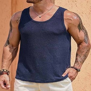 Camiseta sin Mangas para Hombre, Hecha con el Mejor Material Transpirable, Último Diseño, Precio al por Mayor - Product Image 4