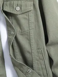 Ropa Urbana para Mujer, Primavera-Otoño, Nueva Chaqueta Vaquera Casual Lavada con Cinturón, Estampado, Ropa Urbana para Invierno y Verano - Product Image 5