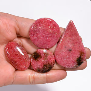 Lote de cabujón suelto de Rodonita Natural 100% de calidad superior corte ovalado pulido 1314 Ct tamaños 26X26 53X33mm para la fabricación de joyas - Product Image 1