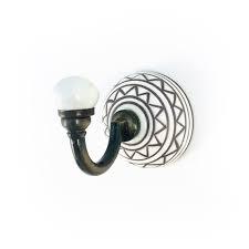 Bouton en céramique vintage moderne de vente chaude avec crochet nickelé et crochets de montage mural - Product Image 5