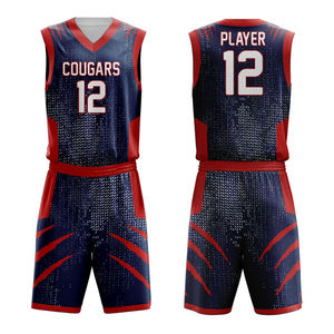 Combinaisons d'uniformes de basket-ball sur mesure pour hommes ensembles de maillots de sport de club d'équipe respirants pour adultes de rue - Product Image 1