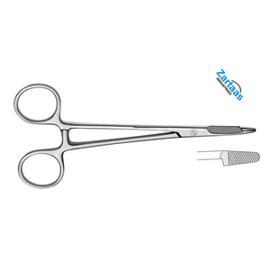 Porte-aiguilles Olsen-Hegar en acier inoxydable de haute qualité 23 cm Fabricant d'instruments chirurgicaux - Product Image 2