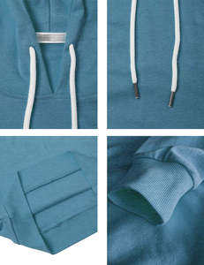 Sudadera con capucha de diseño superior para mujer, ropa de calle ligera bordada, precio al por mayor personalizado, sudaderas con capucha de último diseño de alta calidad - Product Image 5