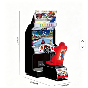 เครื่องแข่งรถแบบหยอดเหรียญ Kart Arcade GP DX Twin Cabinet จอ LCD HD ขนาด 42 นิ้ว สำหรับผู้เล่นคนเดียว รองรับภาษาอังกฤษ ทนทานต่อสภาพอากาศ - Product Image 2