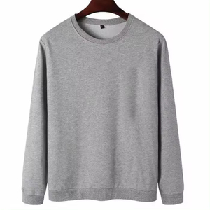 Moda al por mayor personalizado liso teñido cuello redondo sudaderas hombres Streetwear sudaderas con capucha logotipo personalizado pulóver sudadera para hombres - Product Image 1