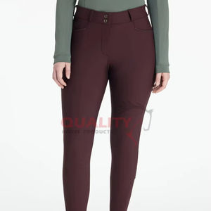 กางเกงขี่ม้าผู้หญิงแบบใหม่กางเกงเข้ารูปใส่สบายระบายอากาศได้ดีสำหรับฝึกซ้อมและแข่งขัน - Product Image 1