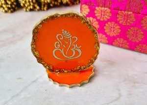 รูปปั้นพระพิฆเนศทำจากเรซิ่นทำมือสำหรับตกแต่งบ้านแดชบอร์ดรถของขวัญคืนปาปูจางานแต่งงานงานขึ้นบ้านใหม่ของขวัญของที่ระลึก - Product Image 6