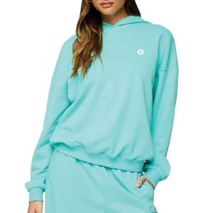 Sudaderas Lisas Personalizadas al por Mayor con MOQ Bajo para Mujer, Tejido Texturizado, Ropa Urbana, Personalización OEM, Marca Privada, Estilo Americano - Product Image 1