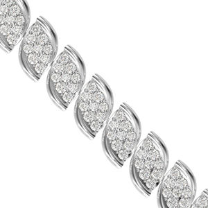 Nouveau design Premium Quality Sterling Silver Diamond Bezel Ring Platinum Channel Setting Cushion Moissanite Bracelets Bangles - Product Image 4