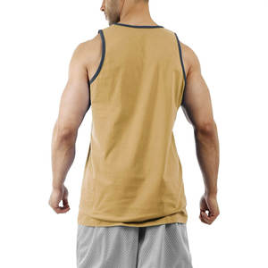 Camiseta sin mangas de entrenamiento de algodón con etiqueta privada personalizada OEM para hombre, camiseta sin mangas de secado rápido para gimnasio y fitness para hombre - Product Image 2