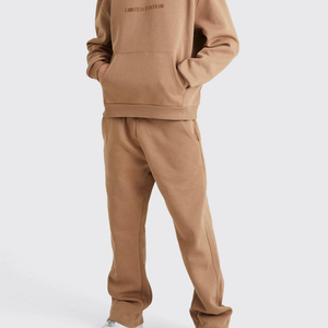 Vente en gros d'ensembles décontractés 100% coton pour hommes haut tendance logo imprimé vêtements d'entraînement hauts et bas d'hiver respirants - Product Image 5