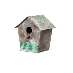 Maison d'oiseau de couleur jaune maison d'oiseau suspendue maison d'oiseau décorative articles de jardin maison d'oiseau en métal pour la décoration de jardin - Product Image 4