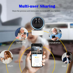 กล้องวงจรปิดอัจฉริยะ Smart Full HD 1080P WiFi  หมุนได้ 360/90 องศา  2.4G  มองเห็นในที่มืดแบบ Full-Body  บันทึกภาพผ่านระบบ IP Network Cloud Data - Product Image 2