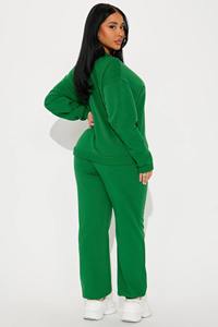 Nuevo conjunto de pantalones de dos piezas, ropa deportiva, chándal para mujer, chándal informal con estampado de serigrafía para mujer - Product Image 4