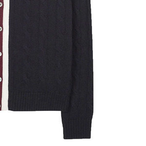 Pull en cachemire léger et tendance avec un motif en tricot, col en V, vêtements pour hommes, cardigan en tricot tendance pour hommes - Product Image 6