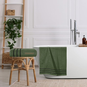 ผ้าขนหนูอาบน้ำสุดหรูขายดี 100% ผ้าฝ้าย คุณภาพแบบตุรกี ผ้าขนหนูอาบน้ำแบบใช้แล้วทิ้ง ลายแปลกใหม่ ชุดผ้าขนหนูอาบน้ำ - Product Image 3