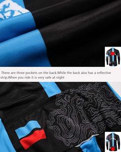 Veste de cyclisme thermique en polaire d'hiver à manches longues coupe-vent pour hommes, veste de vélo avec poches, veste de vélo de route sublimée - Product Image 6