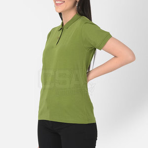 Polo pour femme de qualité supérieure, en coton doux, à manches courtes et col, pour un usage décontracté et professionnel - Product Image 2