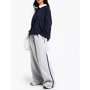 Pantalones Deportivos de Felpa de Algodón para Mujer, Pantalones de Chándal de Cintura Alta, Pantalones Casuales para Actividades al Aire Libre - Product Image 1