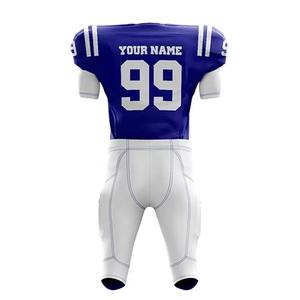 Derniers uniformes de football américain à manches courtes pour adultes, avec logo personnalisé et plusieurs designs, tissu respirant, évacuant l'humidité, séchage rapide - Product Image 2