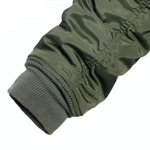 Customized Men's Varsity <b>Jacket</b> 100% Silk Windproof <b>Waterproof</b> Satin Zipper Front Logo Custom High Quality - Product Image 4