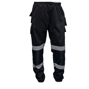 กางเกงทำงานแบบสะท้อนแสงมาตรฐาน CE พร้อมแถบสะท้อนแสง ตรวจจับเข็มได้ กระเป๋าคาร์โก้ไนลอน เสื้อผ้าทำงานแบบเรืองแสง - Product Image 4