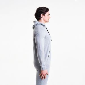 Vente en gros de streetwear avec logo personnalisé pour hommes sweats à capuche zippés nouvelle mode vêtements d'hiver légers grande taille à capuche imprimés - Product Image 4